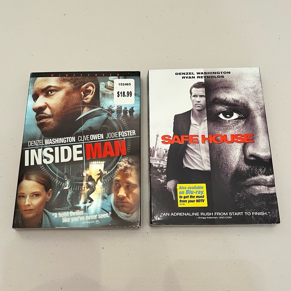 NEW! Inside Man and Safe House DVDs